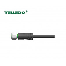 Соединитель для распределительной коробки VELLEDQ M12-F17T14-3.0PUR/BK