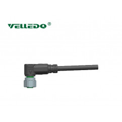 Соединитель кабельный VELLEDQ M12-F05S-2.0PVC/BK (розетка)