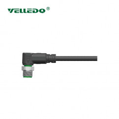 Соединитель кабельный VELLEDQ M12-M05S-2.0PUR/BK (вилка)