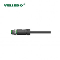 Соединитель кабельный VELLEDQ M12-M05T-10.0PVC/BK (вилка)