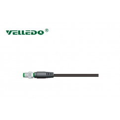Соединитель кабельный VELLEDQ M8-M03T-5.0PVC/BK (вилка)